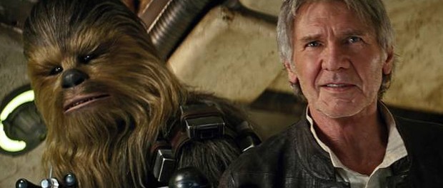 Han Solo y Chewbacca 32 años después